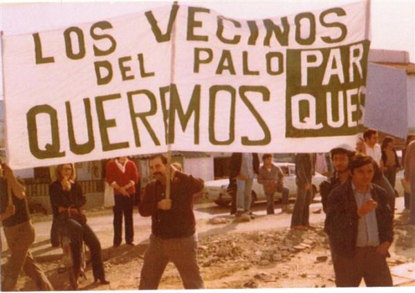 Lee más sobre el artículo Manifestación por zonas verdes. huerta del caramelito. 1976