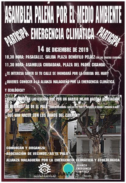 Lee más sobre el artículo ASAMBLEA PALEÑA POR EL MEDIO AMBIENTE. EMERGENCIA CLIMÁTICA