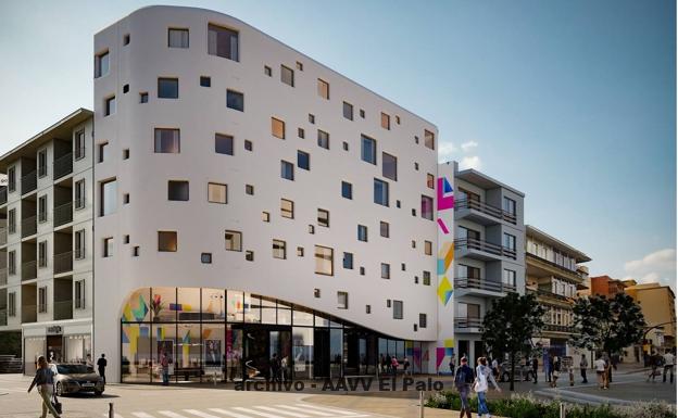 Así es el singular edificio que va a sorprender en la popular plaza de las Cuatro Esquinas de El Palo